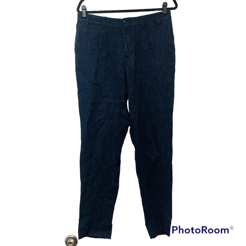 Our Legacy Navy Raised Linen Pants